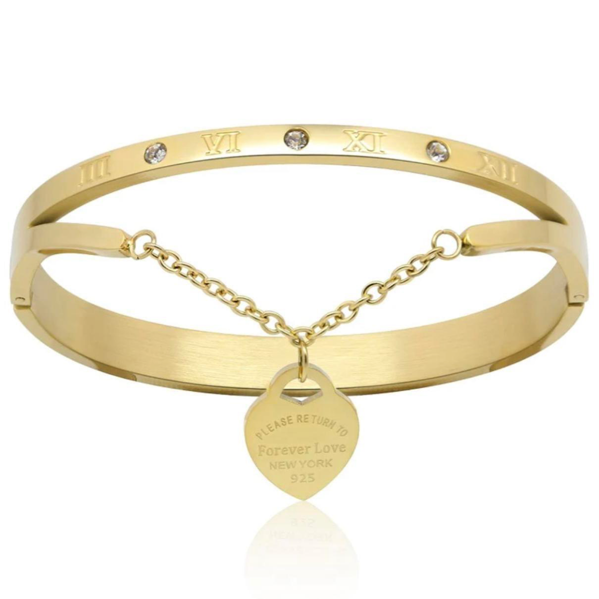 Heart of Gold Bangle